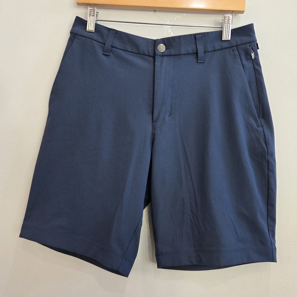 Lululemon Commission Shorts Classic Navy Blue Warpstreme 9" LM7AK3S Mens Size 30